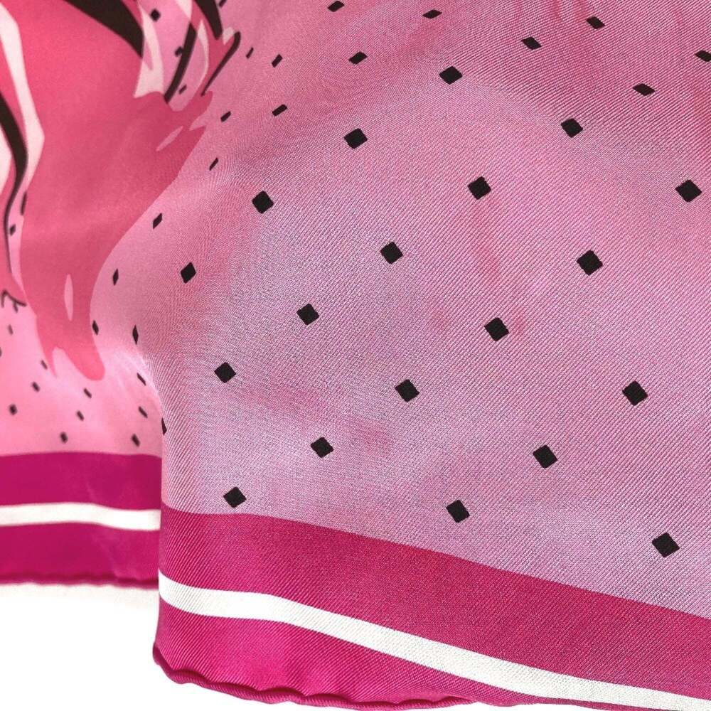 HERMES Authentic Pink Silk Scarf - Picture 7 of 13